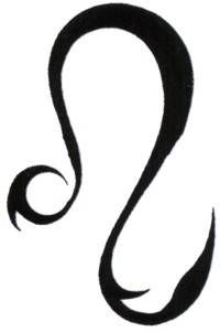 Leo symbol as tattoo design