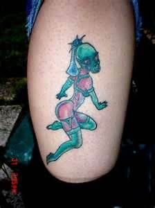 Tattoo with alien