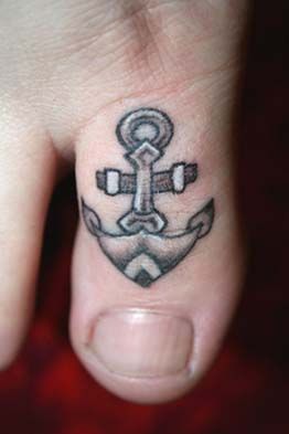Anchor on big toe