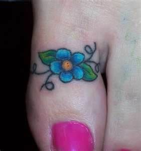 Small tattoo on toe