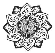 Celtic flower with many patterns