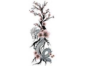 Cherry blossom with dragon