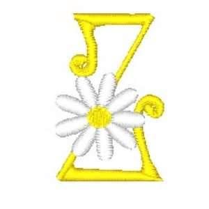 White daisy and letter