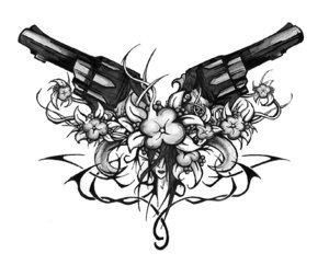 Guns and flowers