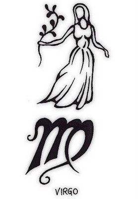 Zodiac sign with symbol