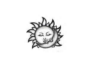Sun with moon