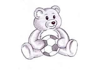 Teddy bear with ball