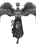 Tattoo design with angel