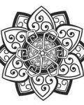 Celtic flower with many patterns