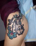 Oriental design on hip