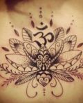 Tattoo flower lotus in a decorative form
