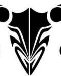Aries sign as tribal design