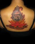Lotus and budha tattoo