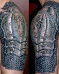 Metal armour tattoo