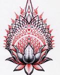 Red and black lotus