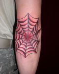Spider web on elbow