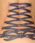 Tattoo with ribbon