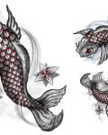 Silver Koi fish