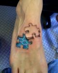 Skin puzzle tattoo