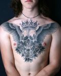 Tattoo on chest with awesome motive