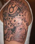 Tattoo with dices