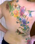 Great tattoo with flowers
