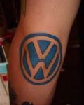 Vw symbol on elbow